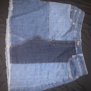 Denim mini skirt